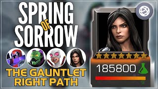 Spring of Sorrow Gauntlet  RIGHT PATH  Guide  Onslaught  Annihilus  Gwenpool  Jessica Jones [upl. by Fradin701]