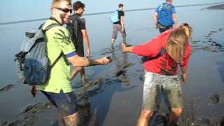 090919 Wadlopen Ameland 05 Moddergevecht [upl. by Sam]