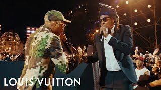 Pharrell Williams and JayZ Perform at the Mens SpringSummer 2024 Show  LOUIS VUITTON [upl. by Atikkin]