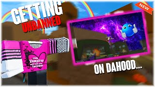 getting UNBANNED on DAHOOD 🤩 [upl. by Denni962]