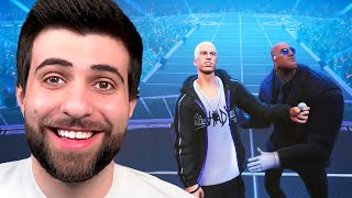 Fortnite EMINEM Concert Reaction Big Bang Event [upl. by Redla395]