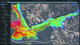 Asheville NC HECRAS 2025 Helene Demonstration Model [upl. by Strawn]