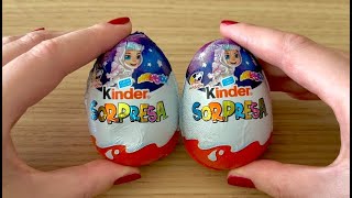 🚀 Space Mission Kinder Surprise Eggs  ASMR Unboxing 2 Cosmic Treats [upl. by Tiler630]