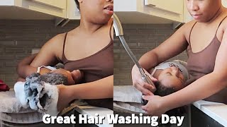 Great Hair Washing Day For My 2 Year Old [upl. by Sudoeht]