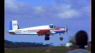 Fletcher Cropdusting Airplane Auckland New Zealand 1996 [upl. by Zacharie]