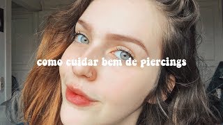 PIERCING NO NARIZ  Como não deixar inflamar [upl. by Vachil]