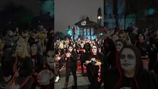 2024 Paisley halloween festival parade in scotland with ghosts and firejuggling shorts [upl. by Ailec]