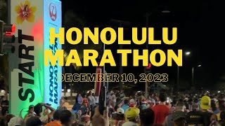 Honolulu Marathon 2023  Start to Finish [upl. by Illek]