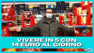 Mangiare una settimana in 5 con 100 € di spesa  cosa compro con 100 euro alleurospin [upl. by Treb]