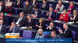 Bundestag Debatte zum Bundeswehreinsatz gegen die Terrororganisation IS am 04122015 [upl. by Ettennad410]