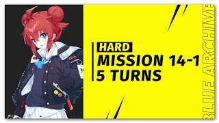 Blue Archive  Mission 141 Hard 5 Turns [upl. by Dmitri]