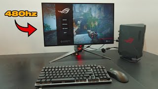 World’s FIRST 480hz OLED Gaming Monitor ASUS CES 2024 [upl. by Blackmore149]