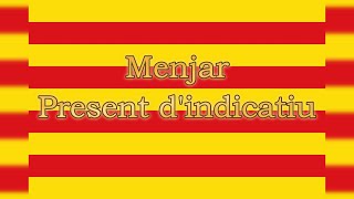 Verb MENJAR en present dindicatiu  Verbo COMER en presente de indicativo [upl. by Anauqed]