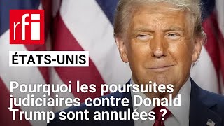 ÉtatsUnis  la justice américaine a validé larrêt des poursuites contre Donald Trump • RFI [upl. by Bekha]