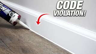 Should You Caulk Your Baseboards To Your Floor Pros And Cons DIYers Great Controversy [upl. by Hamid]