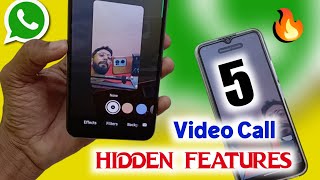 whatsapp video call all features  whatsapp video call hidden features [upl. by Bartholomeo204]