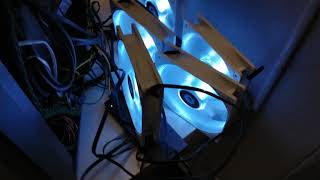 แกะ เทส ใส่ White Case Fan IDCooling XF12025SW  Fan Hub HA02 2020 unbox review install [upl. by Aihsenrad]