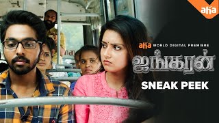 Ayngaran  The Bus Ticket scene  GV Prakash Mahima Nambiar  Streaming now on aha Tamil [upl. by Ayotahs]