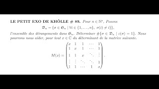 LE PETIT EXO DE KHÔLLE 89 [upl. by Aisemaj]