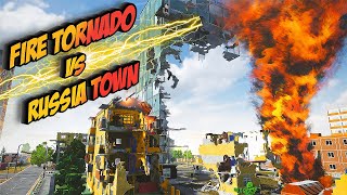 Fire Tornado Vs RUSSİA TOWN  Teardown  Realistic Tornado Storm Destruction Mod  торнадо  PC 8 [upl. by Earas414]