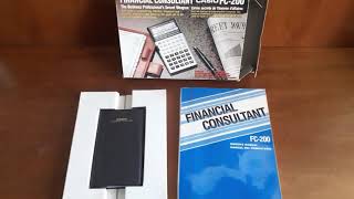 Calculadora financiera Casio FC 200  Financial Consultant 1987 [upl. by Enecnarf307]