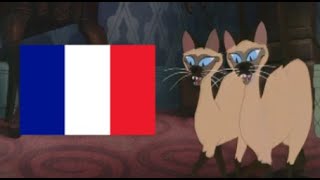 Lady and the Tramp  Siamese Cat Song European FrenchFrançais Européen [upl. by Zeidman]