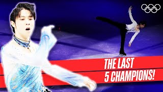 Mens Singles Figure Skating ⛸Last 5 Champions 🥇 [upl. by Hildy]