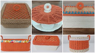 6 HARİKA SEPET YAPIN 😍✔ DESIGN 6 AMAZING BASKETS [upl. by Oileve]