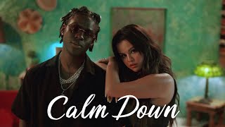 Calm Down  Rema Lyrics Ed Sheeran Halsey MIX [upl. by Elson]