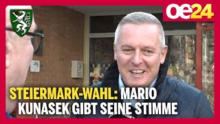 SteiermarkWahl Mario Kunasek gibt seine Stimme [upl. by Julianne]