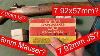 8mm Mauser vs 79mm IS vs 792x57JS [upl. by Fairman]