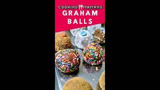 How To Make Graham Balls With Marshmallows Inside  4 Ingredients  Easy No Bake Dessert Shorts [upl. by Ivar]