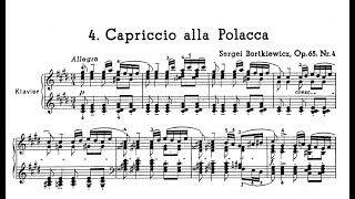 Bortkiewicz  Capriccio alla Polacca Op 65 No 4 [upl. by Nodnab]