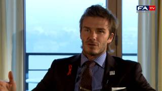 FATV Exclusive Interview  David Beckham backs the bid [upl. by Ainatnas]