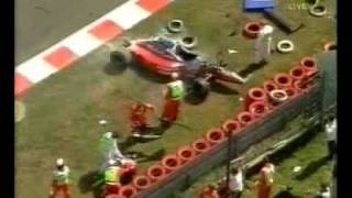 Heavy crash Jos Verstappen Grand Prix Belgium SpaFrancorchamp [upl. by Odlanar]