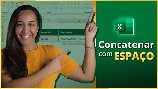 Como Usar a Função CONCATENAR com Espaço no Excel  Passo a Passo [upl. by Ycat]