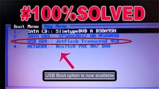 Bootable USB not showing in Bootmenu usb not found 2018 [upl. by Red882]