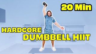 Hardcore Dumbbell HIIT in 20 Minutes with Joe Wicks [upl. by Etnaled]