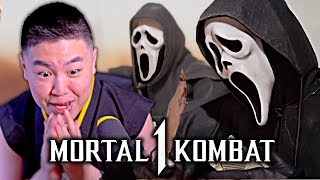 I CALLED IT MORTAL KOMBAT 1  FIRST LOOK AT GHOSTFACE GAMEPLAY REACTION [upl. by Tioneb83]