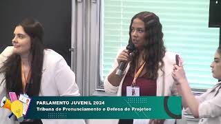 Parlamento Juvenil 2024  Discussão de Projetos [upl. by Tut170]