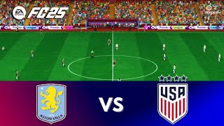 FC 25 ASTON VILLA w vs USWNT  Dec 2 2024  Womens Friendly  PS5 Gameplay [upl. by Purdy523]