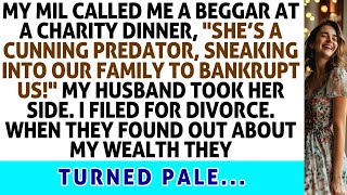 My MIL Called Me A Beggar At A Charity Dinner I Told The Whole Truth And Then I Filed For Div [upl. by Hairam535]