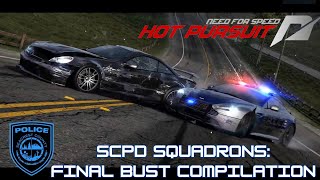 NFSHotPursuit SCPD Squadrons ALL FINAL BUSTS Compilation 300 Subs Special 1 [upl. by Ehcram]