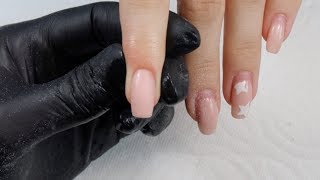 Prep amp Fill Gel Nails wSerenity  Luminary Nail Systems  Gel Overlay Application [upl. by Ahsercul]