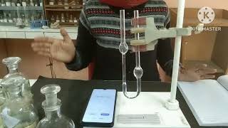 Determination of viscosity using ostwald viscometer Bsc part I Chemistry practical [upl. by Sedecrem]