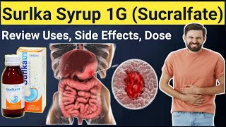 Sucralfate Suspension uses in hindi  Review Surlka syrup 1g  Uses Side Effects contraindication [upl. by Yellehs]