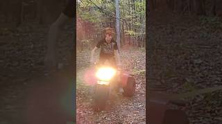 Honda ATC 110 pulls out HUGE Tree [upl. by Kora]