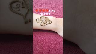 ❤❤💕💕🌹love tattoohennadesign lovetag easyhacks viralvideo shorts [upl. by Mosa211]