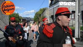 🥁Marche Saint Barthélemy de Bioul 2023🥁épisode 1 🥁folklore belgium🥁 [upl. by Monah]