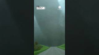 Massive Tornado Appears in Front of Storm Chaser [upl. by Anerak932]